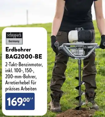 Aldi Nord Scheppach Erdbohrer BAG2000-BE Angebot