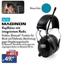 Aldi Nord MAGINON Kopfhörer mit integriertem Radio Angebot