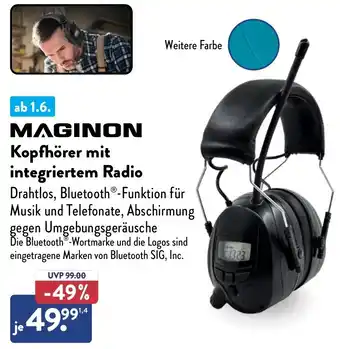 Aldi Nord MAGINON Kopfhörer mit integriertem Radio Angebot