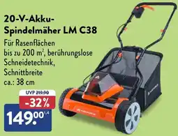 Aldi Nord YARD FORCE 20-V-Akku Spindelmäher LM C38 Angebot