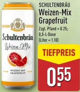 Aldi Nord SCHULTENBRÄU Weizen-Mix Grapefruit Angebot