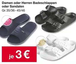Woolworth Damen oder Herren Badeschlappen oder Sandalen Angebot