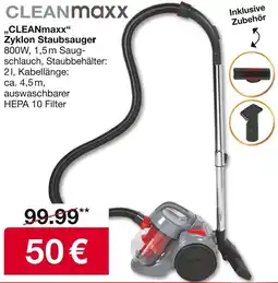 Woolworth CLEANmaxx Zyklon Staubsauger Angebot