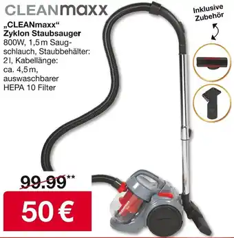 Woolworth CLEANmaxx Zyklon Staubsauger Angebot