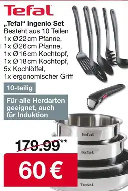 Woolworth Tefal Ingenio Set Angebot