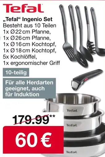 Woolworth Tefal Ingenio Set Angebot
