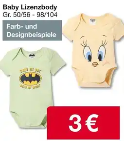 Woolworth Baby Lizenzbody Angebot