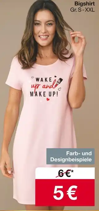 Woolworth Bigshirt Angebot