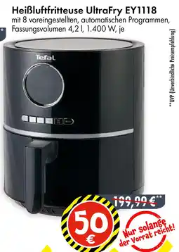 TEDi Tefal Heißluftfritteuse UltraFry EY1118 Angebot