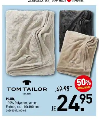 Möbel Wallach Tom tailor plaid Angebot
