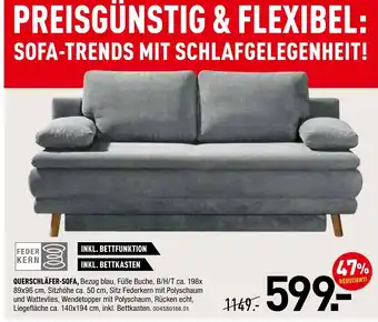 Möbel Wallach Federkern querschläfer-sofa Angebot