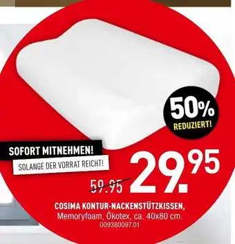 Möbel Wallach Cosima kontur-nackenstützkissen Angebot