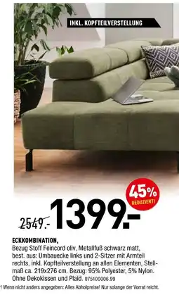 Möbel Wallach Eckkombination Angebot
