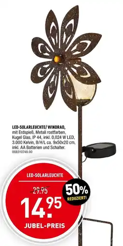 Möbel Wallach Led-solarleuchte/ windrad Angebot