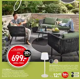 Möbel Wallach 4-tlg. lounge-set oder led-tischleuchte Angebot