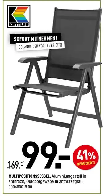 Möbel Wallach Kettler multipositionsssessel Angebot