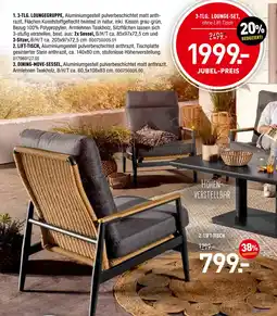 Möbel Wallach 3-tlg. loungegruppe, lift-tisch oder dining-move-sessel Angebot