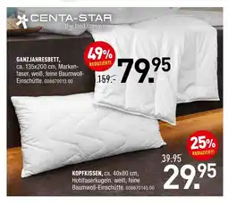 Möbel Wallach Centa-star ganzjahresbett oder kopfkissen Angebot