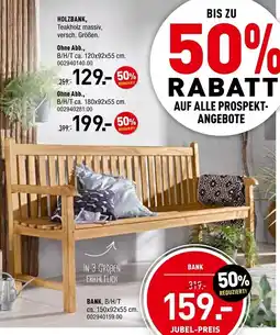 Möbel Wallach Holzbank Angebot