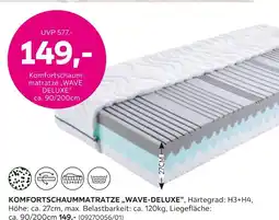 Mömax Komfortschaummatratze wave-deluxe Angebot