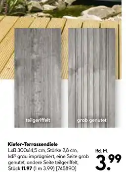 Hellweg Kiefer-terrassendiele Angebot