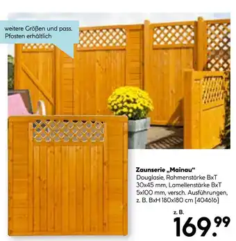 Hellweg Zaunserie „mainau“ Angebot