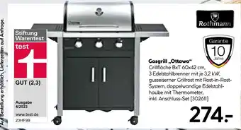 Hellweg Rothmann gasgrill „ottawa“ Angebot