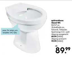 Hellweg Spülrandloses stand-wc Angebot