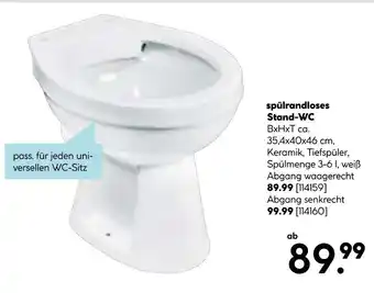 Hellweg Spülrandloses stand-wc Angebot