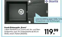 Hellweg Deante granit-einbauspüle „evora“ Angebot