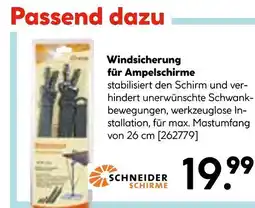 Hellweg Schneider schirme windsicherung für ampelschirme Angebot