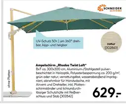 Hellweg Schneider schirme ampelschirm „rhodos twist loft“ Angebot