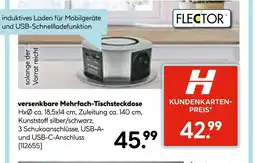 Hellweg Flector versenkbare mehrfach-tischsteckdose Angebot