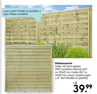 Hellweg Dichtzaunserie Angebot