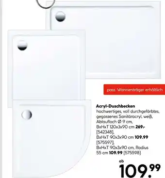 Hellweg Acryl-duschbecken Angebot