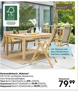 Hellweg Haveson gartenmöbelserie mykonos Angebot