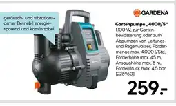 Hellweg Gardena gartenpumpe „4000/5“ Angebot