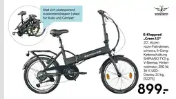 Hellweg Zündapp e-klapprad „green 1.0“ Angebot