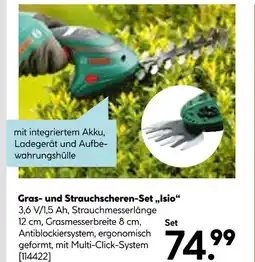 Hellweg Bosch gras- und strauchscheren-set „isio“ Angebot
