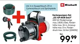 Hellweg Einhell gartenpumpen-set „gc-gp 6538 set/1” Angebot