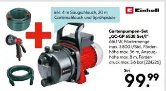 Hellweg Einhell gartenpumpen-set „gc-gp 6538 set/1” Angebot
