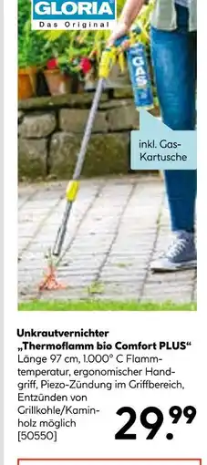 Hellweg Gloria unkrautvernichter „thermoflamm bio comfort plus“ Angebot