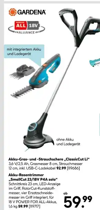 Hellweg Gardena akku-gartengeräte Angebot