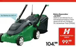 Hellweg Wingart elektro-rasenmäher „36/1500“ Angebot