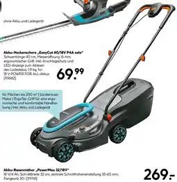 Hellweg Gardena akku-rasenmäher „powermax 32/18v“ Angebot