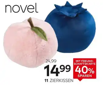 XXXLutz Novel zierkissen „peach“ oder zierkissen „blueberry“ Angebot