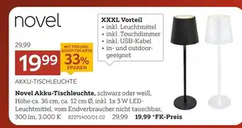 XXXLutz Novel akku-tischleuchte Angebot