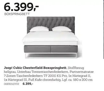 XXXLutz Joop! cubic chesterfield boxspringbett Angebot