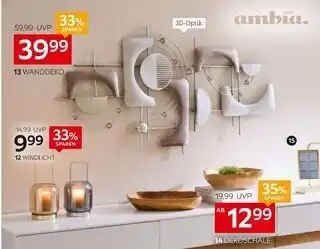 XXXLutz Ambia home windlich, wanddeko, dekoschale oder fotorahmen Angebot