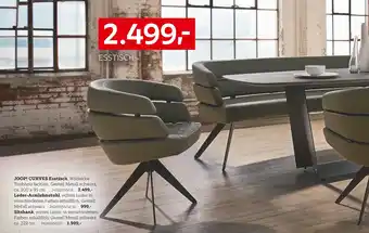 XXXLutz Joop! curves esstisch, leder-armlehnstuhl oder sitzbank Angebot